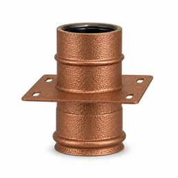 Piastra intermedia di supporto RM1PI ISO10 verniciato RAME MARTELLATO Canna fumaria doppia parete