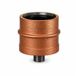 Tappo con scarico condensa RM1TS ISO10 verniciato RAME MARTELLATO Canna fumaria doppia parete