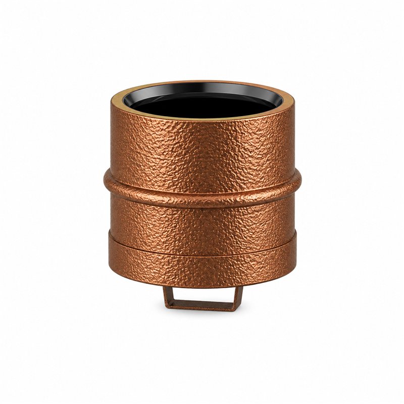 Tappo cieco con maniglia RM1TA ISO10 verniciato RAME MARTELLATO Canna fumaria doppia parete