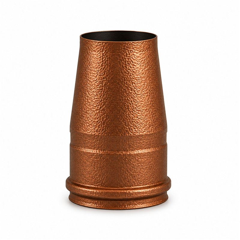 Truncated cone terminal cap RM1TO ISO10 HAMMERED COPPER Double wall flue