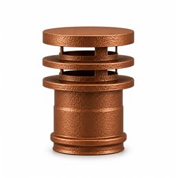 Cappello terminale ad anelli RM1TLN ISO10 verniciato RAME MARTELLATO Canna fumaria doppia parete