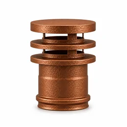 Cappello terminale ad anelli RM1TLN ISO10 verniciato RAME MARTELLATO Canna fumaria doppia parete