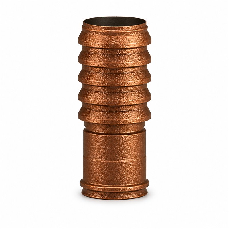 Terminal cap with rings RM1TE ISO10 HAMMERED COPPER Double wall flue