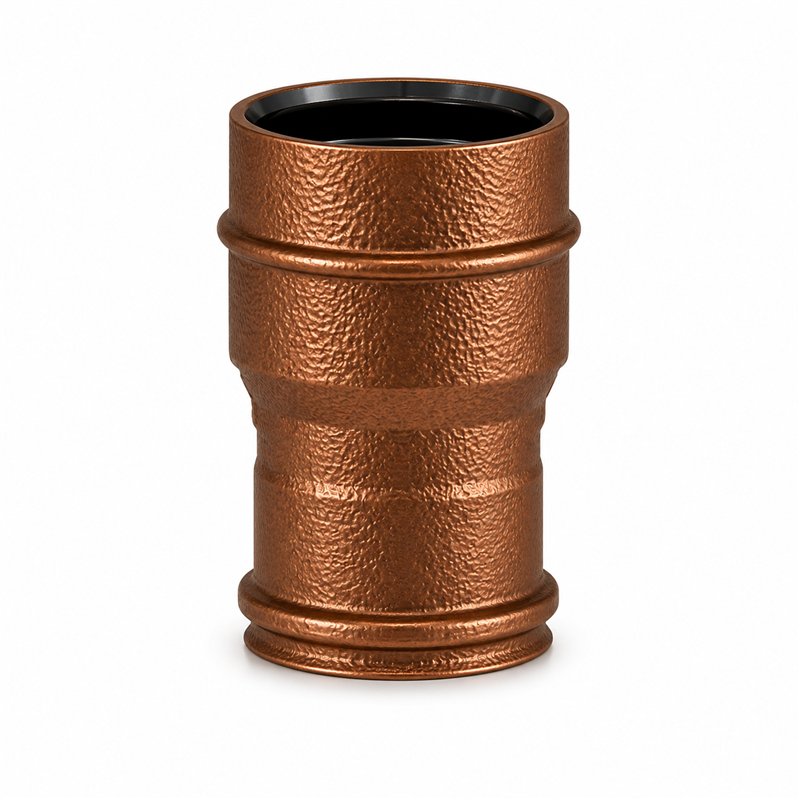 Increased fitting RM1RCDA ISO10 HAMMERED COPPER Double wall flue