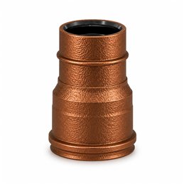 Raccordo riduzione RM1RCDR ISO10 verniciato RAME MARTELLATO Canna fumaria doppia parete