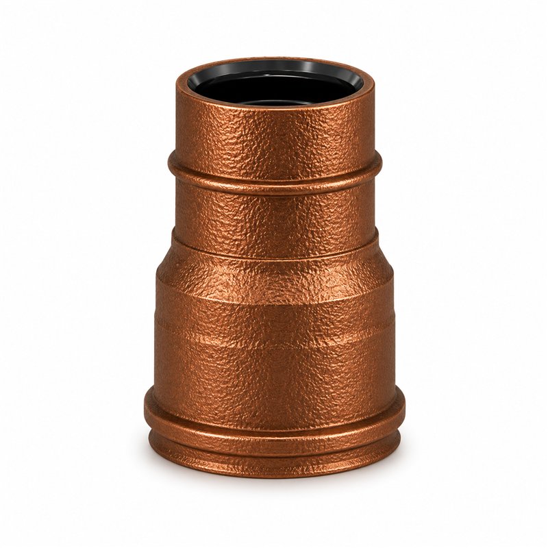 Reduction fitting RM1RCDR ISO10 HAMMERED COPPER Double wall flue