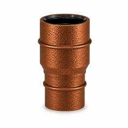 Giunzione mono-doppia RM1RCI ISO10 verniciato RAME MARTELLATO Canna fumaria doppia parete