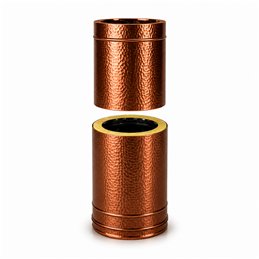 Telescopic tube N2ET ISO25 MATT BLACK Double wall flue