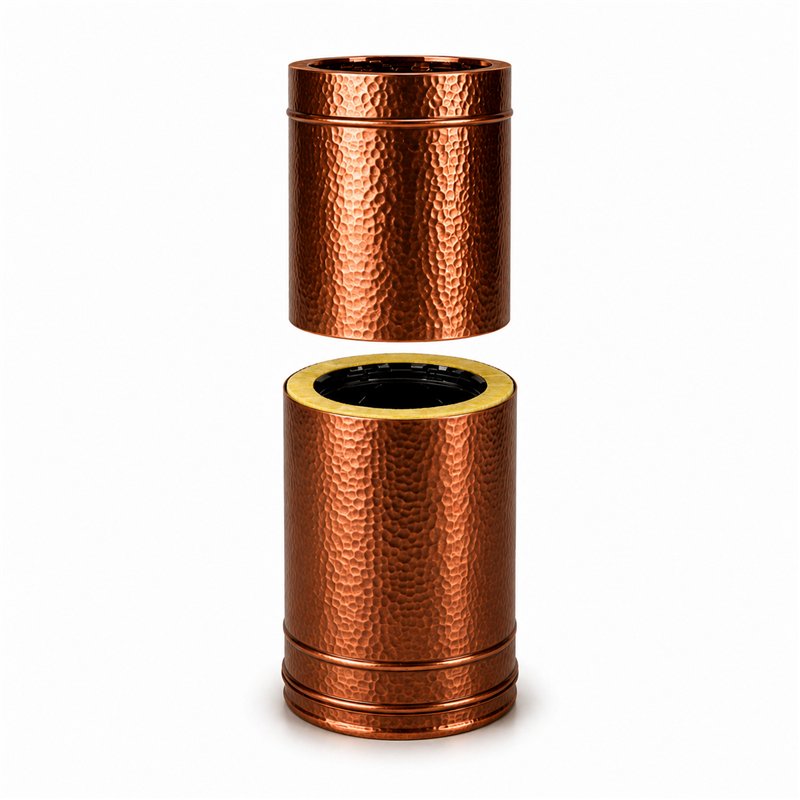 Telescopic tube N2ET ISO25 MATT BLACK Double wall flue