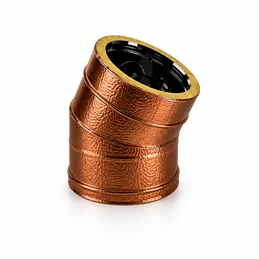 Curva a 30° RM2C3 ISO25 RAME MARTELLATO Canna fumaria doppia parete