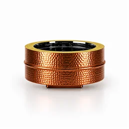 Blind cap R2TA ISO25 HAMMERED COPPER Double wall flue
