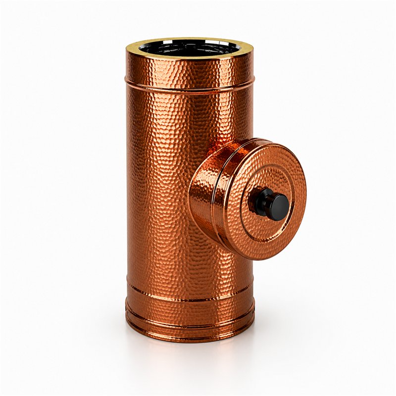 Inspection module RM2IT ISO25 HAMMERED COPPER Double wall flue