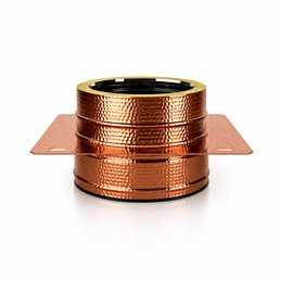 Intermediate plate RM2PI ISO25 HAMMERED COPPER Double wall flue