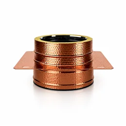 Intermediate plate RM2PI ISO25 HAMMERED COPPER Double wall flue