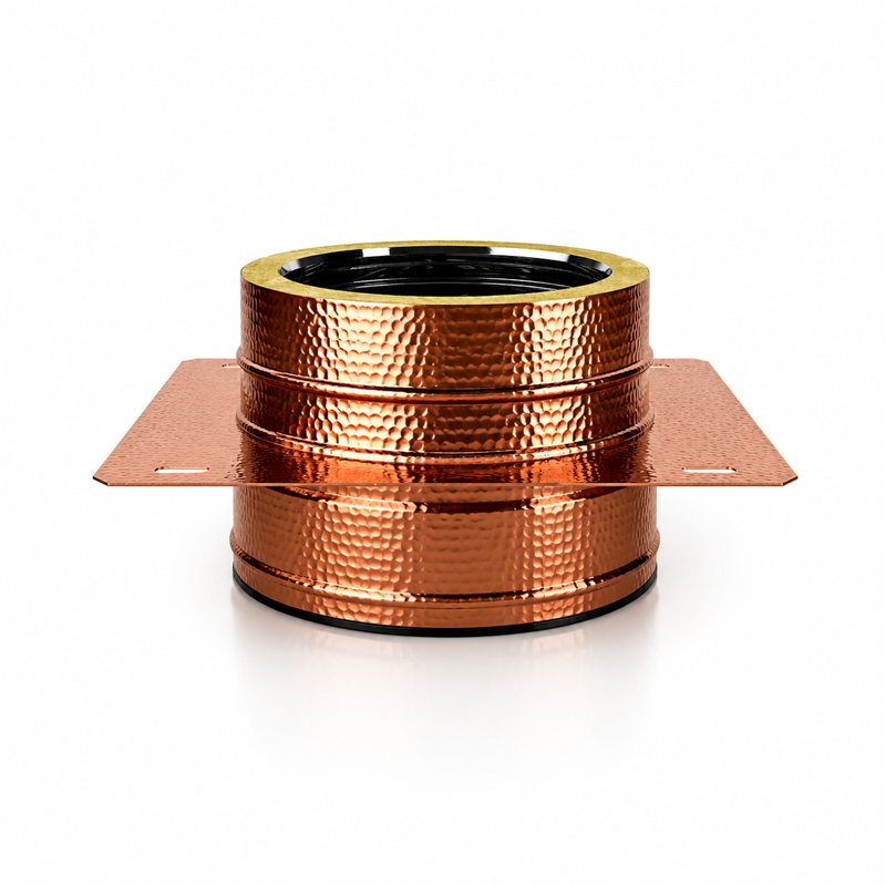 Intermediate plate RM2PI ISO25 HAMMERED COPPER Double wall flue