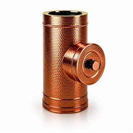 Modulo di ispezione alta temperatura RM2ITH ISO25 verniciato RAME MARTELLATO Canna fumaria doppia parete