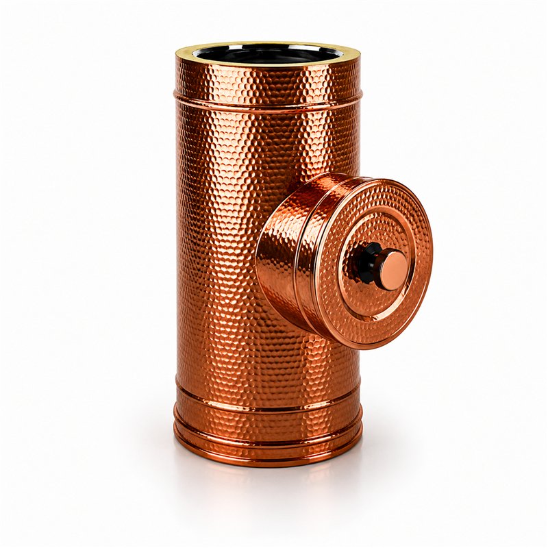 High temperature inspection module RM2ITH ISO25 HAMMERED COPPER Double wall flue