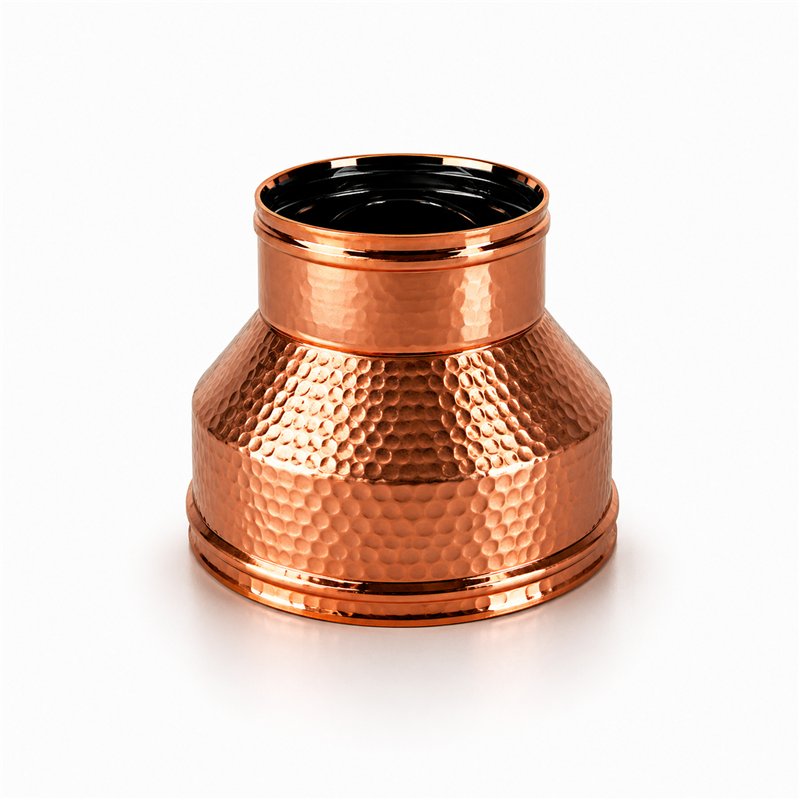 Double-mono junction RM2RCU ISO25 HAMMERED COPPER Double wall flue
