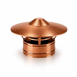 Rainproof end cap RM2CC ISO25 HAMMERED COPPER Double wall flue