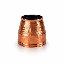 Cappello terminale conico RM2TO ISO25 RAME MARTELLATO Canna fumaria doppia parete