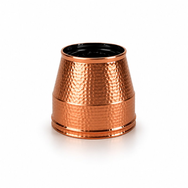Conical end cap N2TO ISO25 MATT BLACK Double wall flue