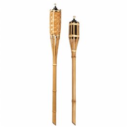 Torce da giardino in bamboo per olio citronella
