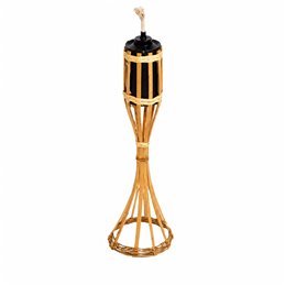 Bamboo table torches for lemongrass oil
