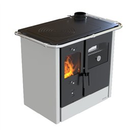 Cucina a legna LINCAR NADA – 9,33 kW, forno integrato, design essenziale