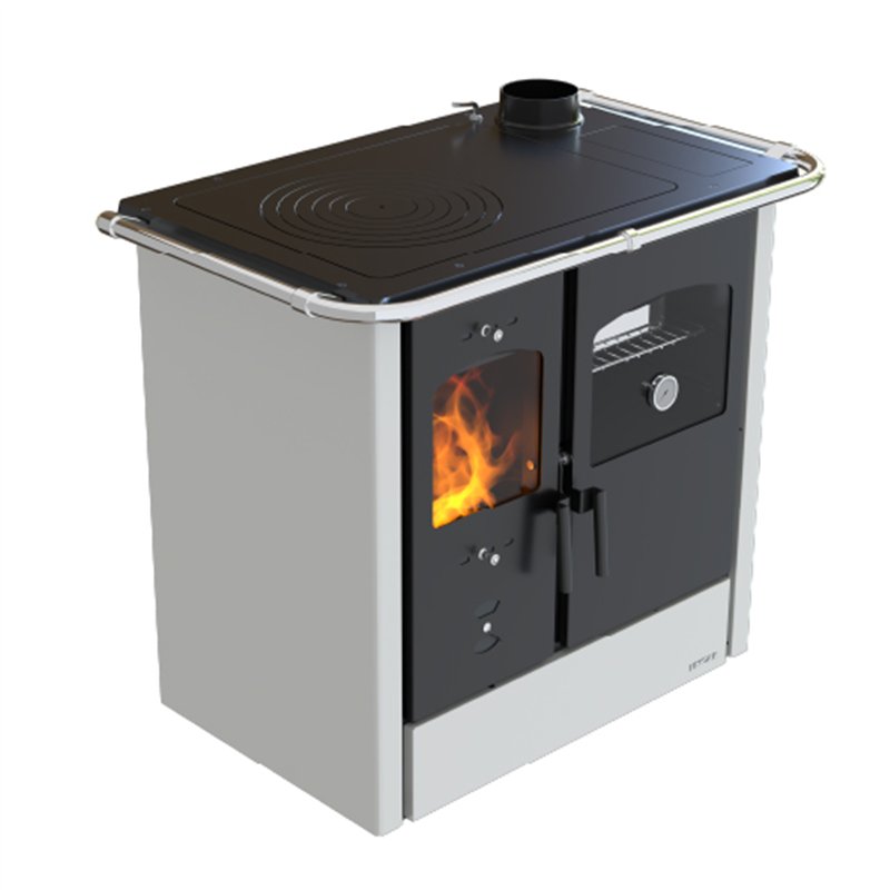 Cucina a legna LINCAR NADA – 9,33 kW, forno integrato, design essenziale
