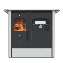 Cucina a legna LINCAR NADA – 9,33 kW, forno integrato, design essenziale