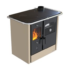 Cucina a legna LINCAR NADA – 9,33 kW, forno integrato, design essenziale