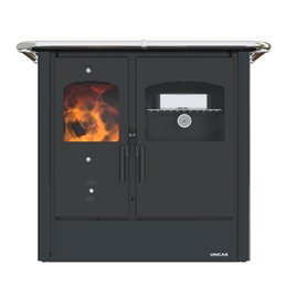 Cucina a legna LINCAR NADA – 9,33 kW, forno integrato, design essenziale