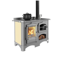 Lincar DUCHESSA Wood‑Fired Cooker – 13.44 kW, Cast‑Iron Top, Premium Finishes