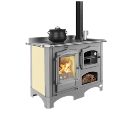 Lincar DUCHESSA Wood‑Fired Cooker – 13.44 kW, Cast‑Iron Top, Premium Finishes