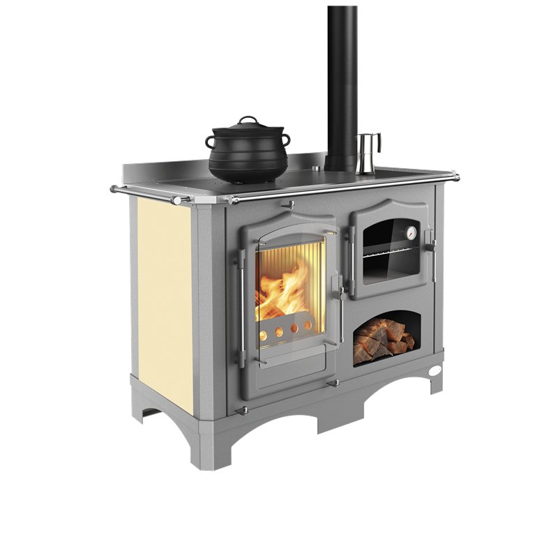 Lincar DUCHESSA Wood‑Fired Cooker – 13.44 kW, Cast‑Iron Top, Premium Finishes