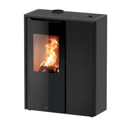 Stufa ibrida Jolly Mec IDEA T‑WIN – 8/10 kW, pellet + legna, design compatto
