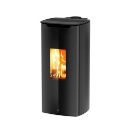 Stufa ibrida Jolly Mec MIRO T‑WIN – 6,8 / 8,2 kW, pellet + legna, design moderno