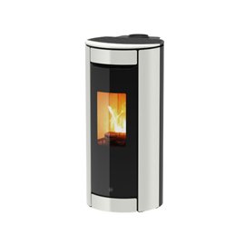 Jolly Mec BOTERO T‑WIN – Stufa ibrida legna/pellet 7,8 / 9,2 kW, design moderno e compatto