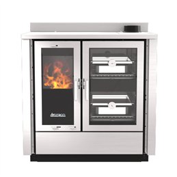 Lincar FUSION-X Wood‑Fired Cooker – 8.4 kW Nominal, Integrated Oven, INOX