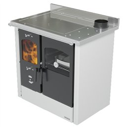 Lincar OMEGA Wood‑Fired Cooker – 8.4 kW, Large Oven, Enamelled Steel Finish