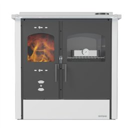 Cucina a legna LINCAR OMEGA – 8,4 kW, forno grande, acciaio smaltato