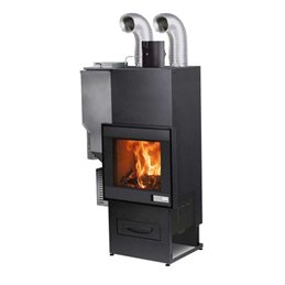 Jolly Mec FOGHET EVO ARIA – Hybrid Wood/Pellet Fireplace, 11/12 kW, Forced‑Air and Ductable