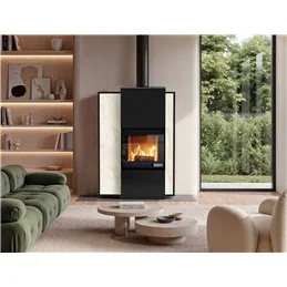 Stufa Caminetto ibrido legna/pellet Jolly Mec FOGHET-S EVO ARIA – 8 kW, aria forzata