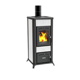 Lincar ALICE 480 AZ Wood Stove – 6.6 kW, Ceramic/Soapstone Finish, 85.5% Efficiency