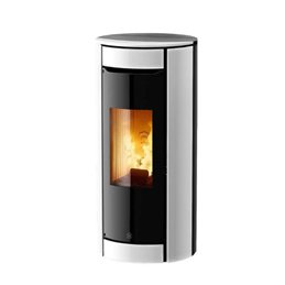 Jolly Mec BOTERO 2 5S 24V – Stufa a pellet 5 Stelle 8 kW, design moderno senza griglie, tecnologia 24 Volt