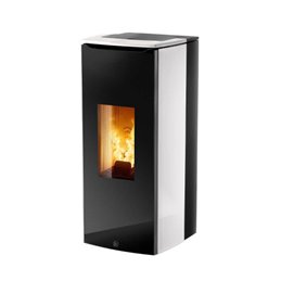Jolly Mec ODETTE 5S 24V – 5‑Star Pellet Stove 8 kW, Elegant Grille‑Free Design, 24‑Volt, Ductable