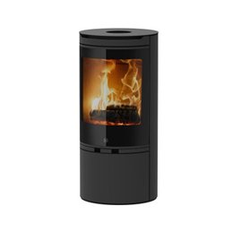 Jolly Mec CLIPPER CT 5S – Stufa a legna 5 Stelle 6,5 kW, design tondo, vetro Black Shady