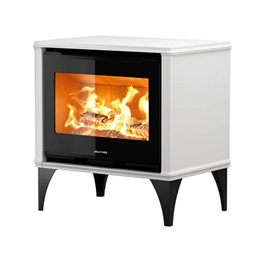 Jolly Mec PIXIE WOOD 62 5S – 8.5 kW 5‑Star Wood Stove, Ceramic Finish, Black Shady Glass