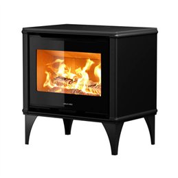 Jolly Mec PIXIE WOOD 62 5S – Stufa a legna 8,5 kW, 5 Stelle, design compatto, ceramica bianca o nera