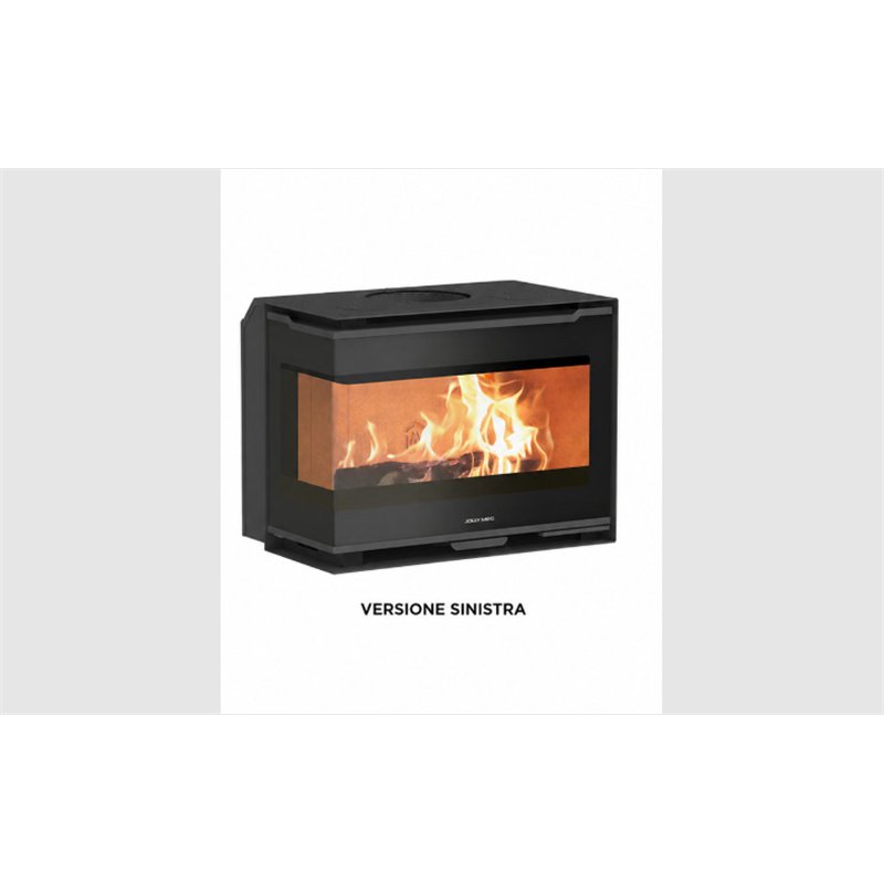 Jolly Mec QUICK CORNER 62 5S DX – Inserto camino a legna ad angolo 8,5 kW, 5 Stelle, convezione naturale o ventilazione forzata